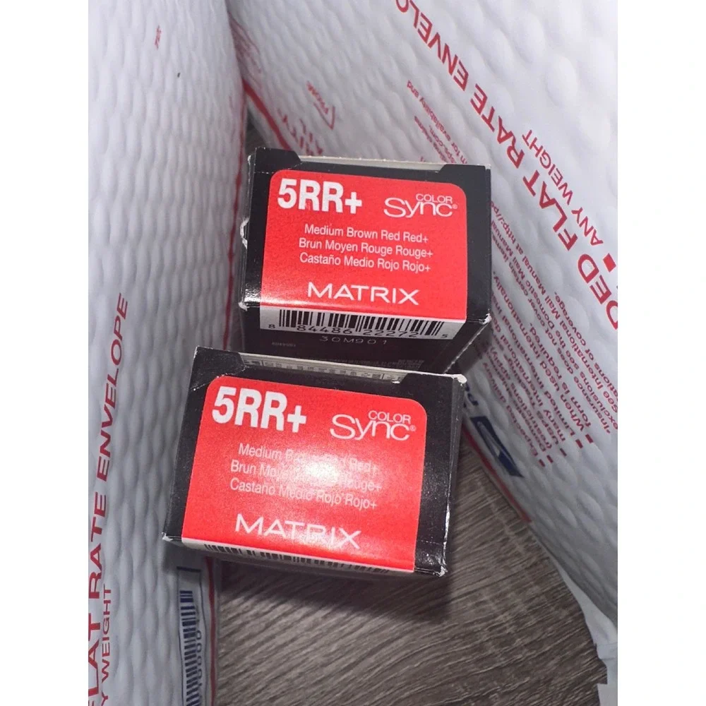 Matrix Color Sync 5RR+ Medium Brown‎ Red Red+ Demi-Permanent Hair Color Lot of 2